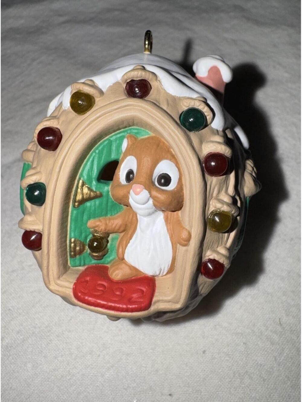Hallmark Keepsake Ornament Nut Sweet Nut 1992 Magic Light